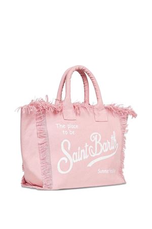 Pink cotton canvas vanity tote bag SAINT BARTH KIDS | VAMI00100135L